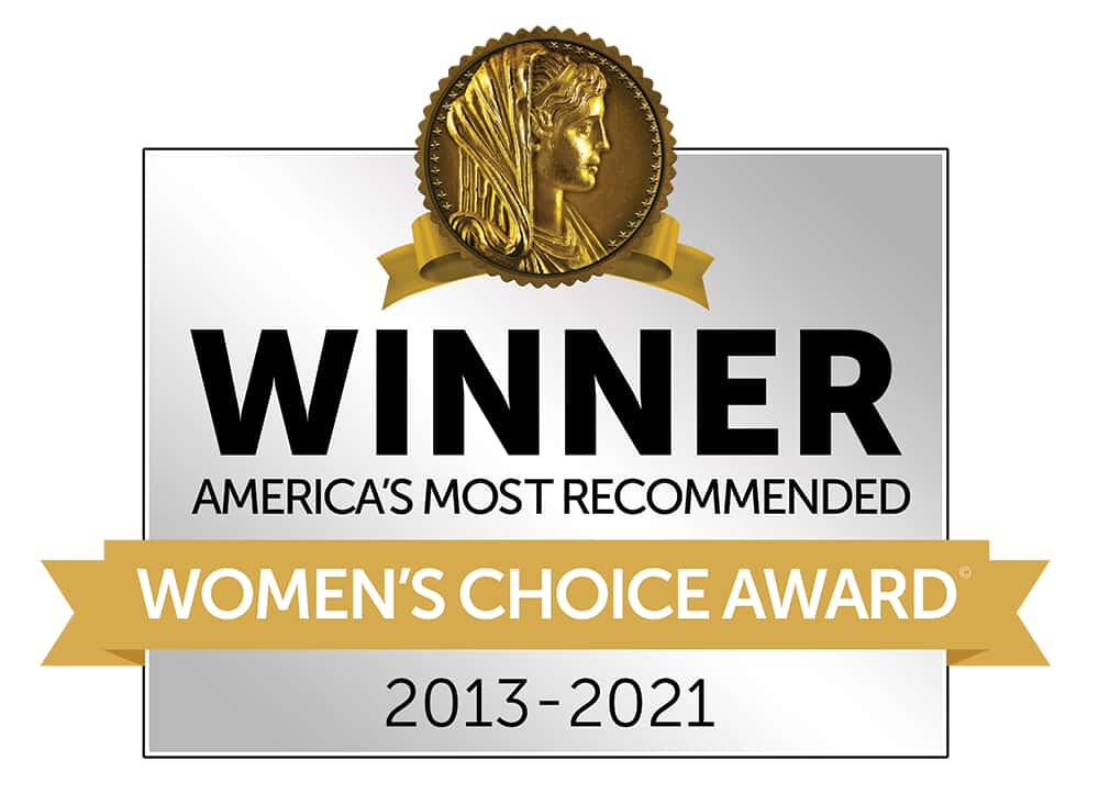 2013-2021 Women's Choice Award: America's Most Recommended Cleaning Service