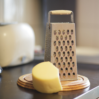 cheese grater with cheese